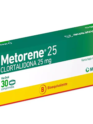 Metorene (B) Clortalidona 25 mg 30 Comprimidos.