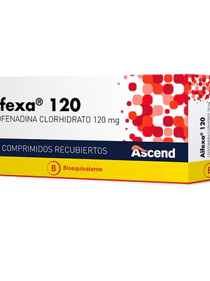 Alfexa (B)  Fexofenadina 120 mg 30 Comprimidos recubiertos.