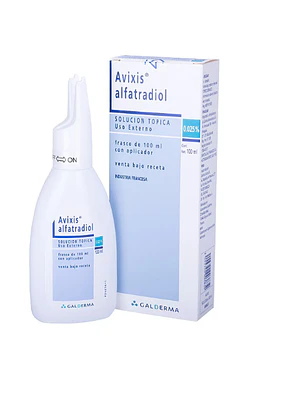 Avixis Alfatradiol 0,025% Solución tópica 100 ml.