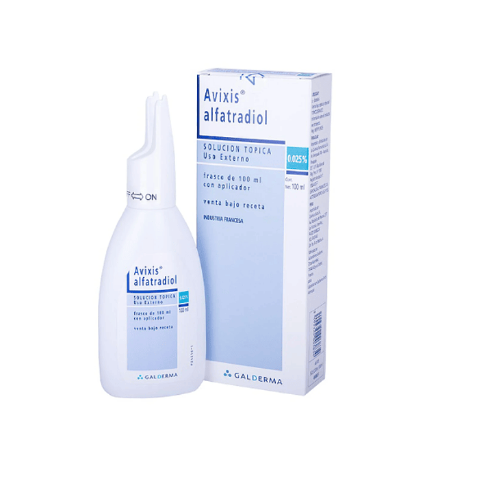 Avixis Alfatradiol 0,025 % Solución tópica 100 ml. 1