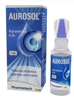 Aurosol Hipromelosa 0,3 % Solución oftálmica 5 ml.