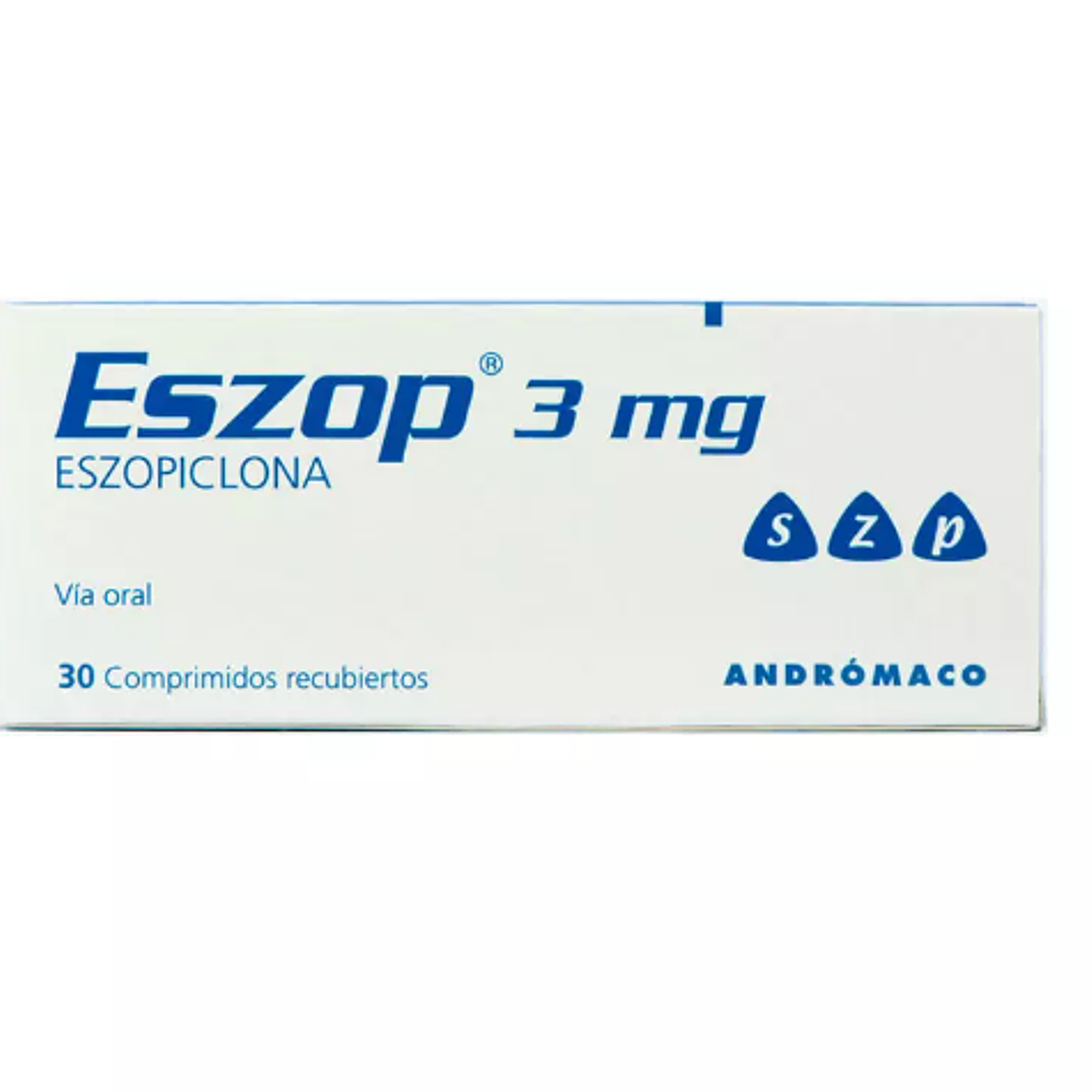 Eszop Eszopiclona  3 mg 30 Comprimidos recubiertos. 1