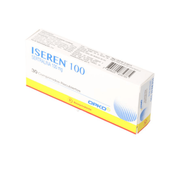 Iseren Sertralina 100 mg 30 Comprimidos. 1