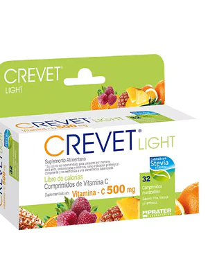 Crevet Light Multisabor 500 mg 32 Comprimidos masticables.