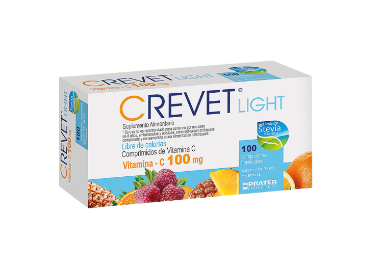 Crevet Light Vit. C 100 mg x 100 comprimidos