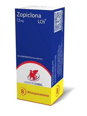 Zopiclona (B) 7,5 mg 30 Comprimidos recubiertos.