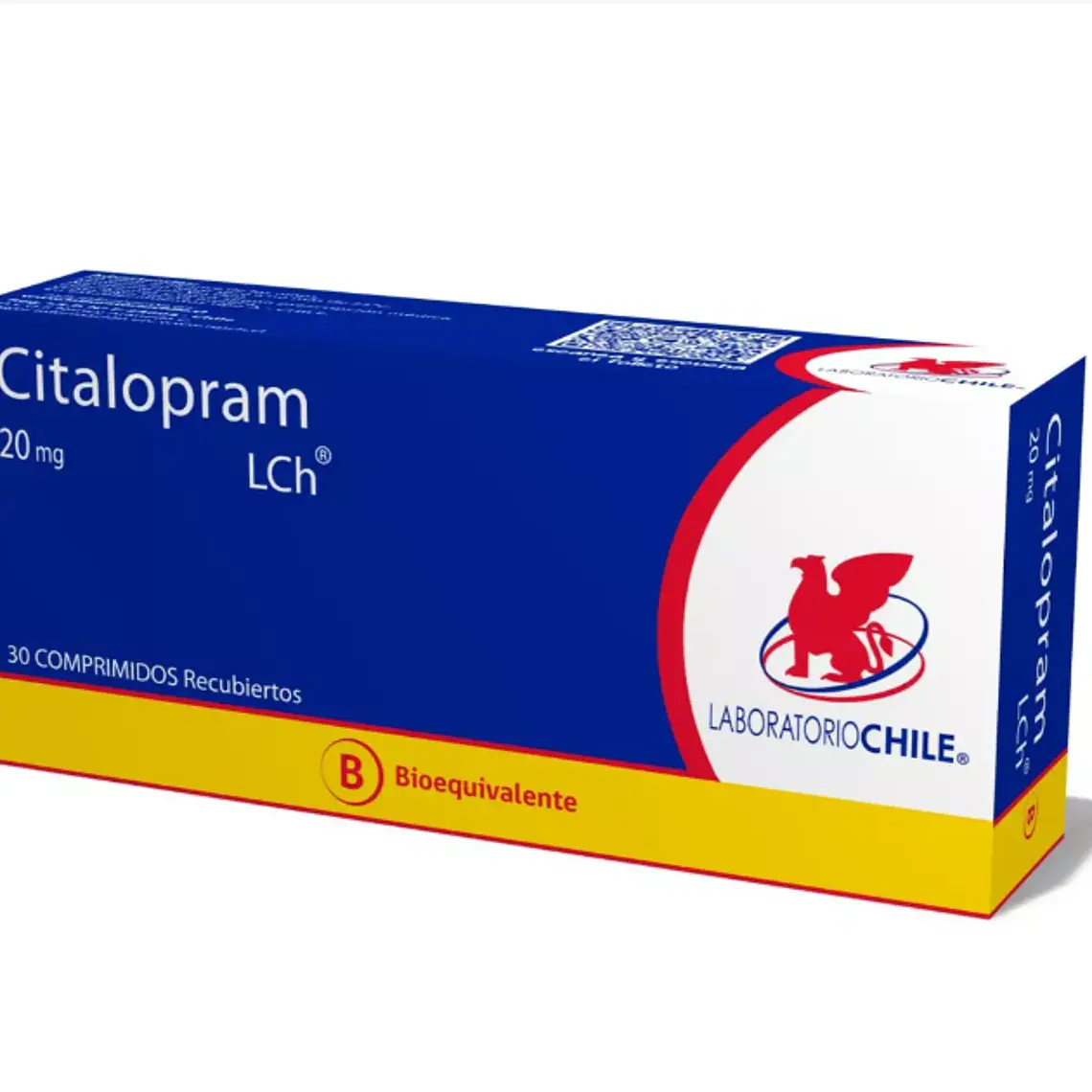 Citalopram (B) 20 mg 30 Comprimidos recubiertos. Chile  1