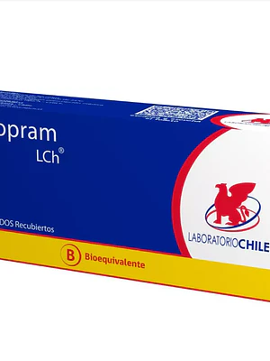 Citalopram (B) 20 mg 30 Comprimidos recubiertos. Chile 