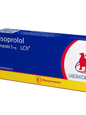 Bisoprolol Fumarato (B) 5 mg 30 Comprimidos.