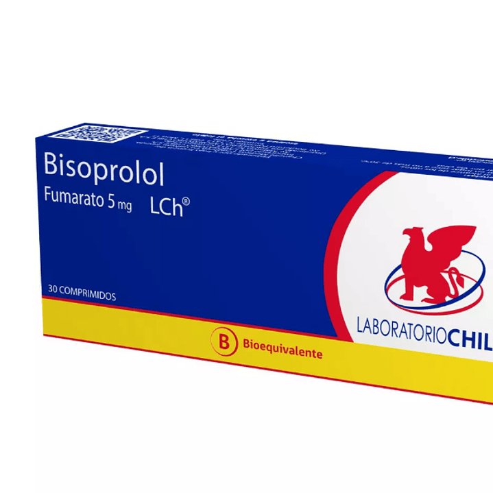 Bisoprolol Fumarato (B) 5 mg 30 Comprimidos. 1