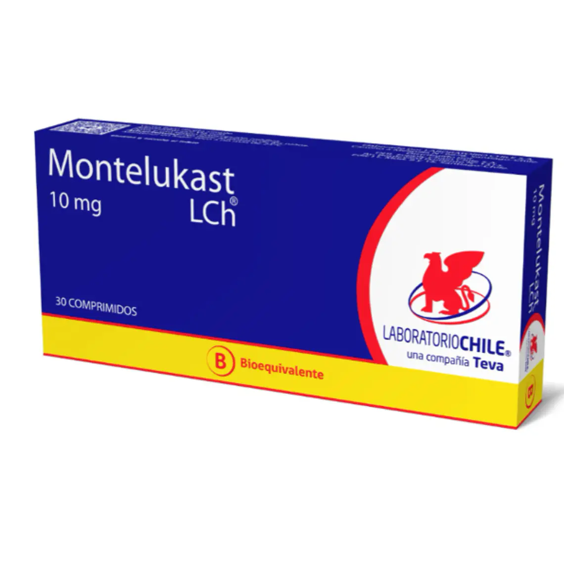 Montelukast (B) 10 mg 30 Comprimidos. Chile 1