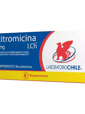 Azitromicina (B) 500 mg 3 Comprimidos recubiertos.
