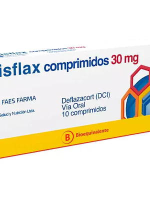 Disflax (B) Deflazacort 30 mg 10 Comprimidos.