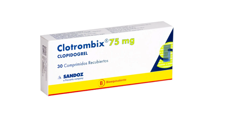 Clotrombix (B) Clopidogrel 75 mg 30 Comprimidos.