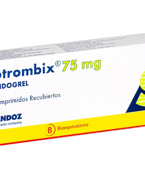 Clotrombix (B) Clopidogrel 75 mg 30 Comprimidos.