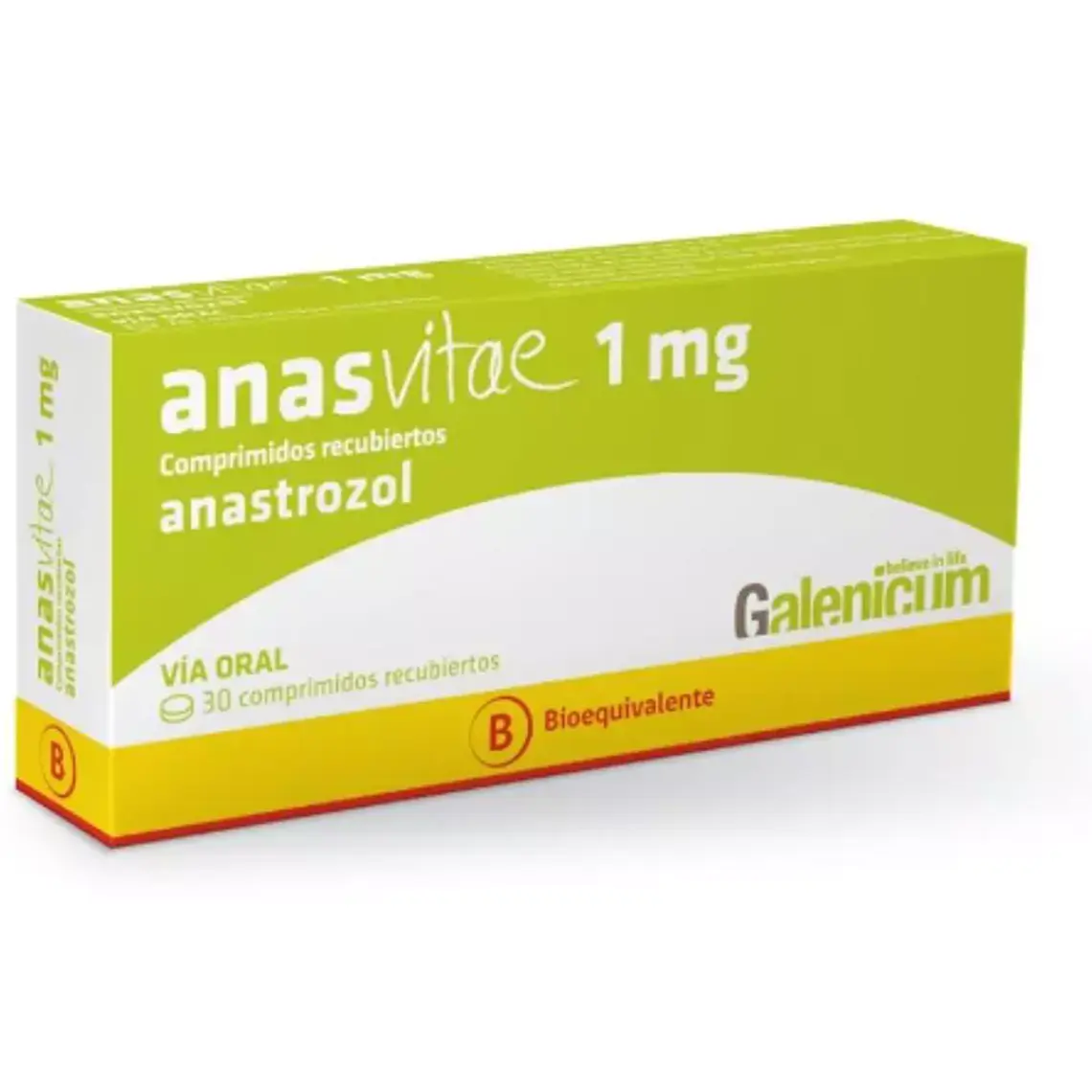 Anasvitae (B) Anastrozol 1 mg 30 Comprimidos.  1