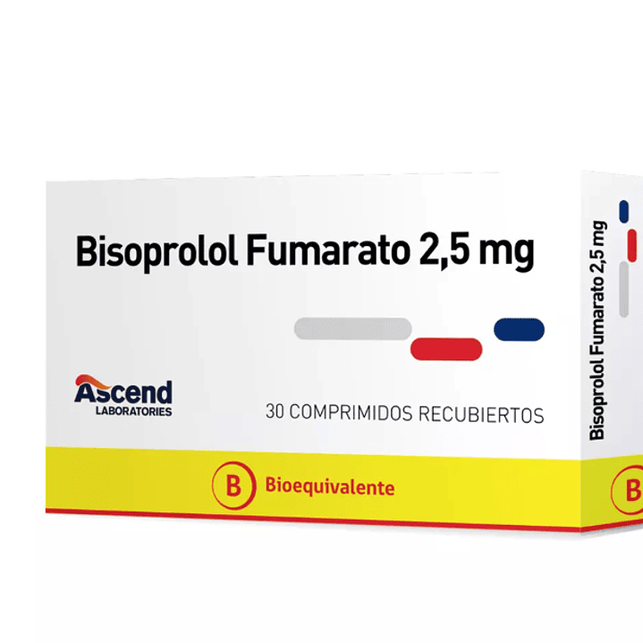 Bisoprolol (B) 2,5 mg 30 Comprimidos recubiertos. 1