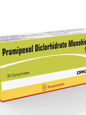 Pramipexol diclorhidrato monohidrato 1 mg 30 Comprimidos. Opko 