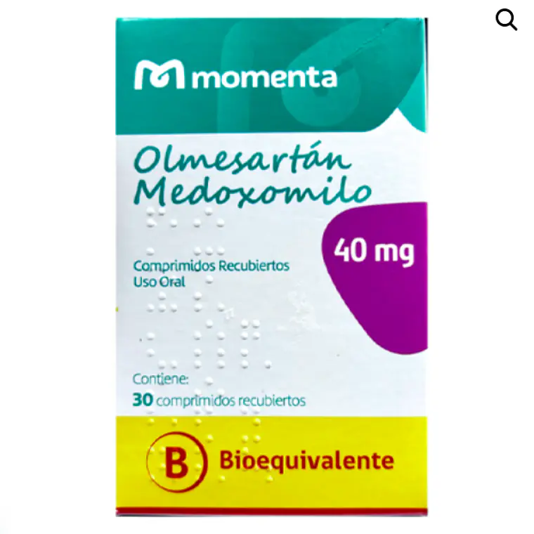 Olmesartán (B) 40 mg 30 Comprimidos recubiertos. 1