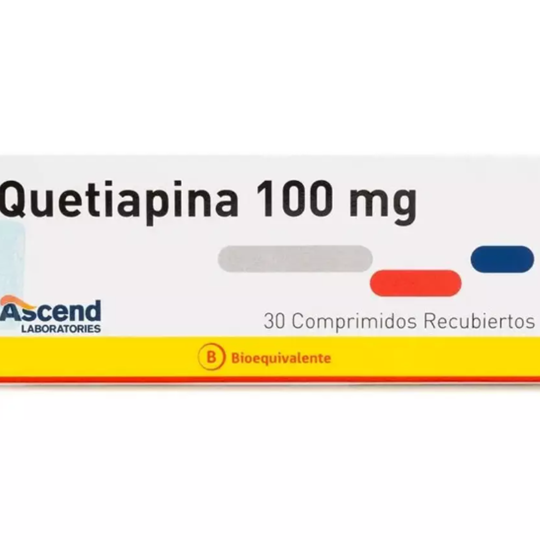 Quetiapina (B) 100 mg 30 Comprimidos recubiertos. 1