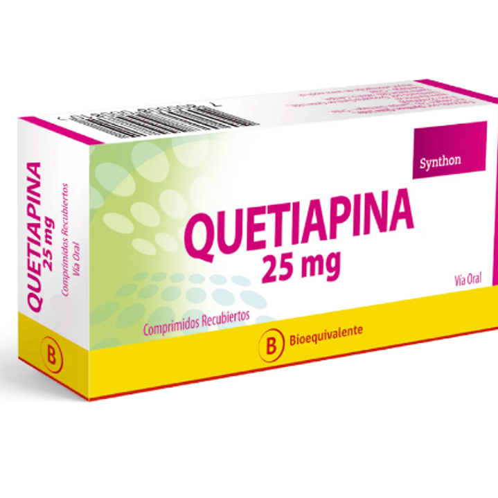 Quetiapina (B) 25 mg 30 Comprimidos recubiertos. 1