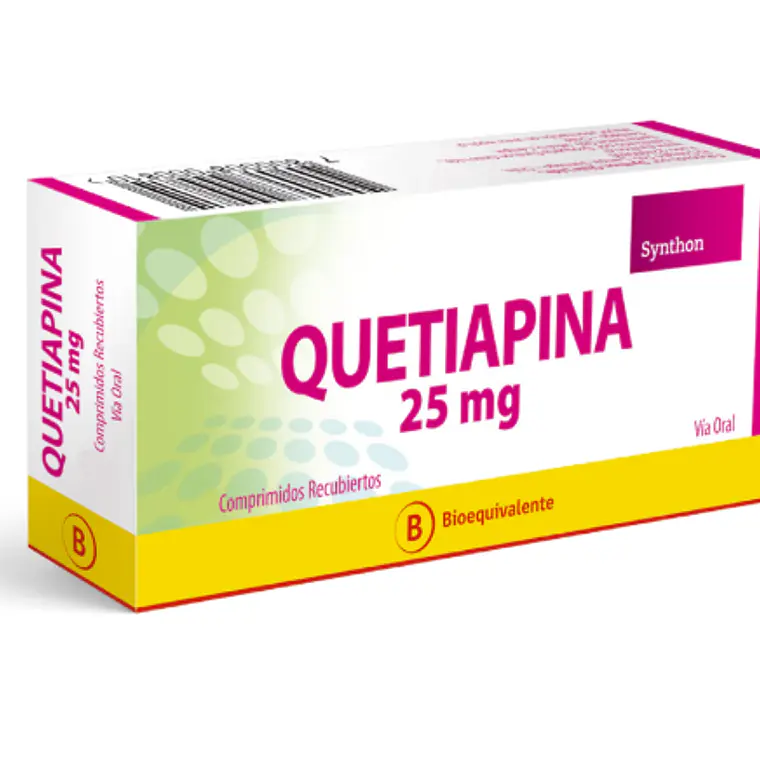 Quetiapina (B) 25 mg 30 Comprimidos recubiertos. 1