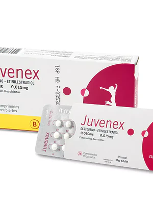 Juvenex Etiniliestradiol Gestodeno 0,06/0,015 mg 28 Comprimidos.