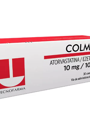 Colmibe Atorvastatina, Ezetimiba 10/10 mg 30 Comprimidos.