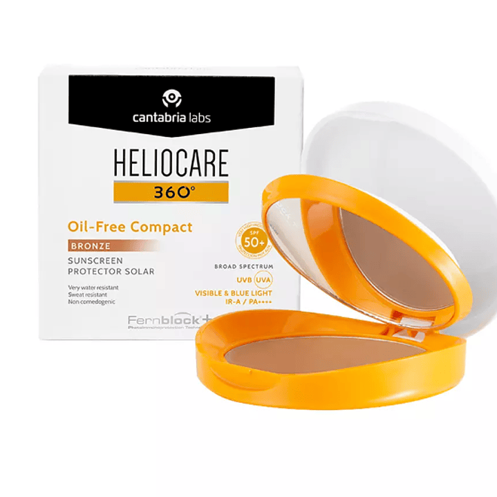 Heliocare 360° Oil-free Compact Bronze Protector solar SPF 50+ 10 g. 1