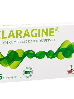 Claragine Antiséptico Bucal 16 Comprimidos.