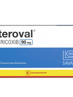 Eteroval (B) Etoricoxib 90 mg 14 Comprimidos.