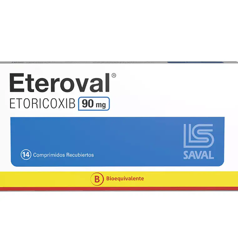 Eteroval (B) Etoricoxib 90 mg 14 Comprimidos. 1
