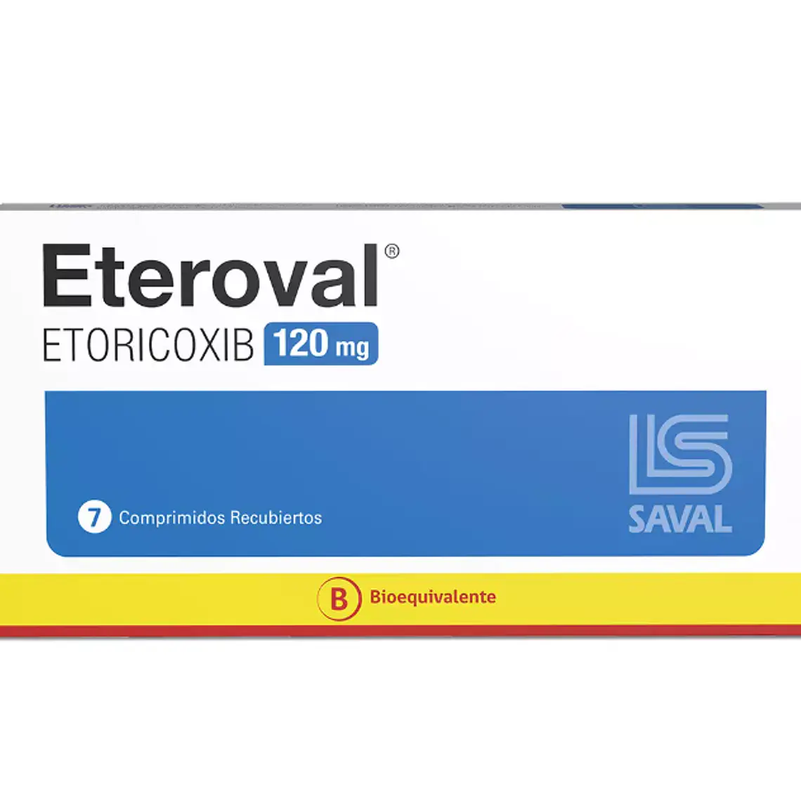 Eteroval (B) Etoricoxib 120 mg 7 Comprimidos. 1