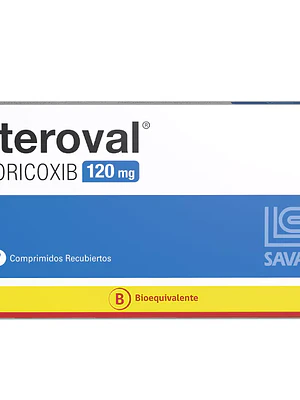 Eteroval (B) Etoricoxib 120 mg 7 Comprimidos.
