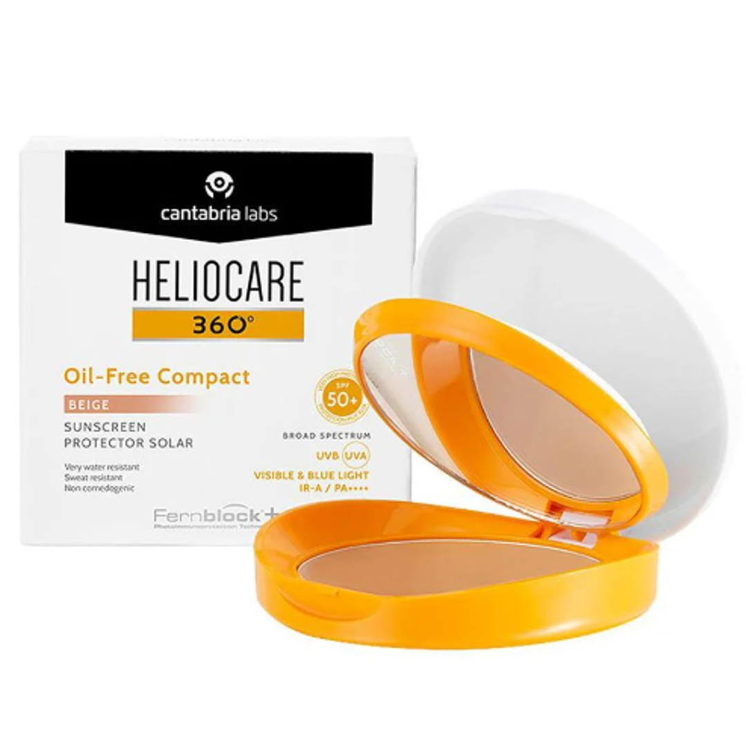 Heliocare 360° Oil-free compact  brown Protector solar SPF 50+ 10 g. 1