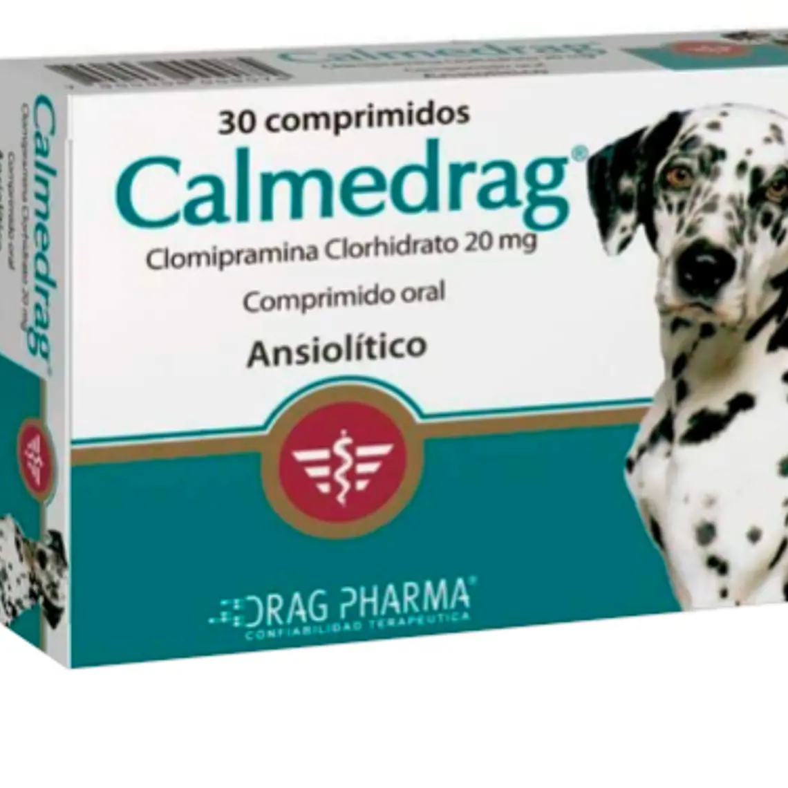 Calmedrag 20 mg 30 Comprimidos. Uso veterinario 1
