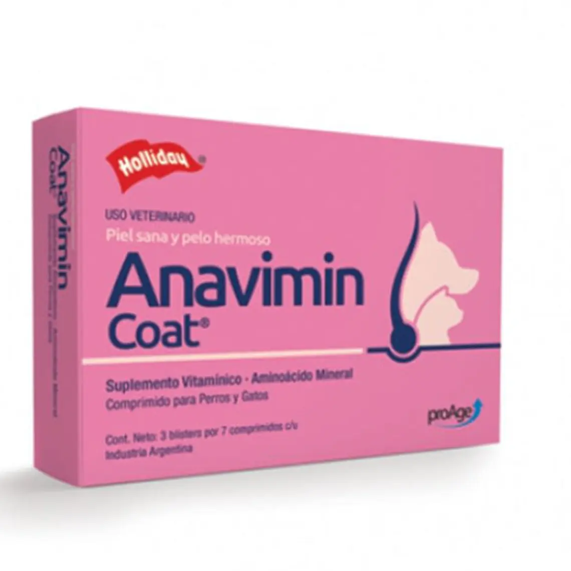 Anavimin Coat Suplemento vitamínico 21 Comprimidos. Uso veterinario 1