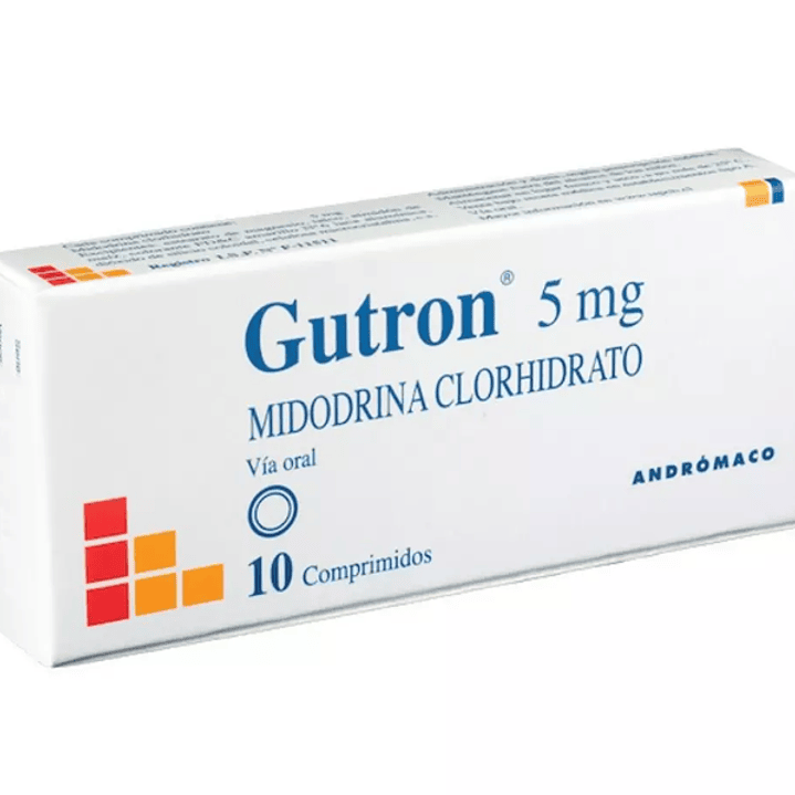 Gutron Midodrina 5 mg 10 Comprimidos. 1