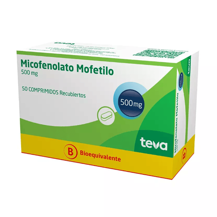 Micofenolato (B) 500 mg 50 Comprimidos recubiertos. 1