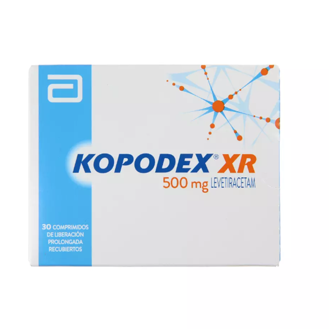 Kopodex XR Levetiracetam  500 mg 30 Comprmidos. 1