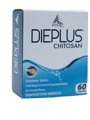 Dieplus Chitosan 375 mg 60 Cápsulas. Knop