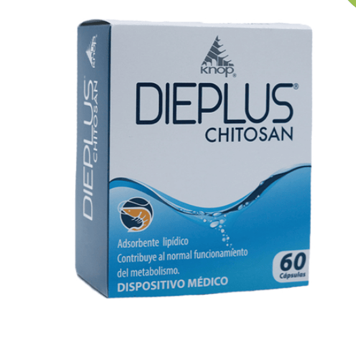 Dieplus Chitosan 375 mg 60 Cápsulas. Knop 1