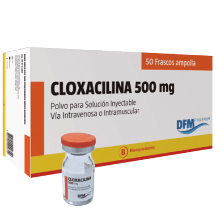 Cloxacilina (B) 500 mg Polvo para solución inyectable 50 frascos. Difem  1