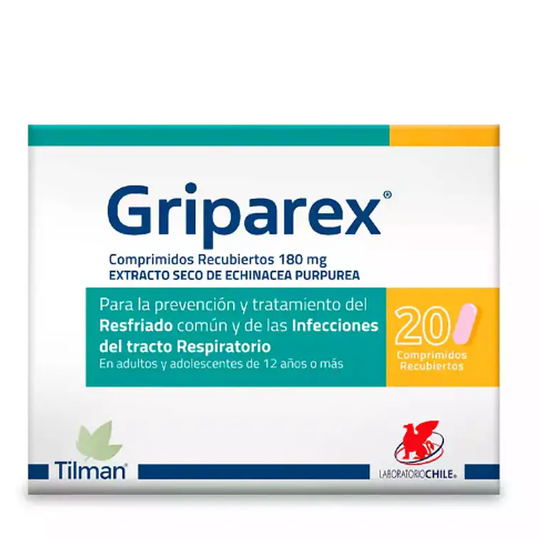 Griparex Echinacea purpurea 20 Comprimidos recubiertos. 1
