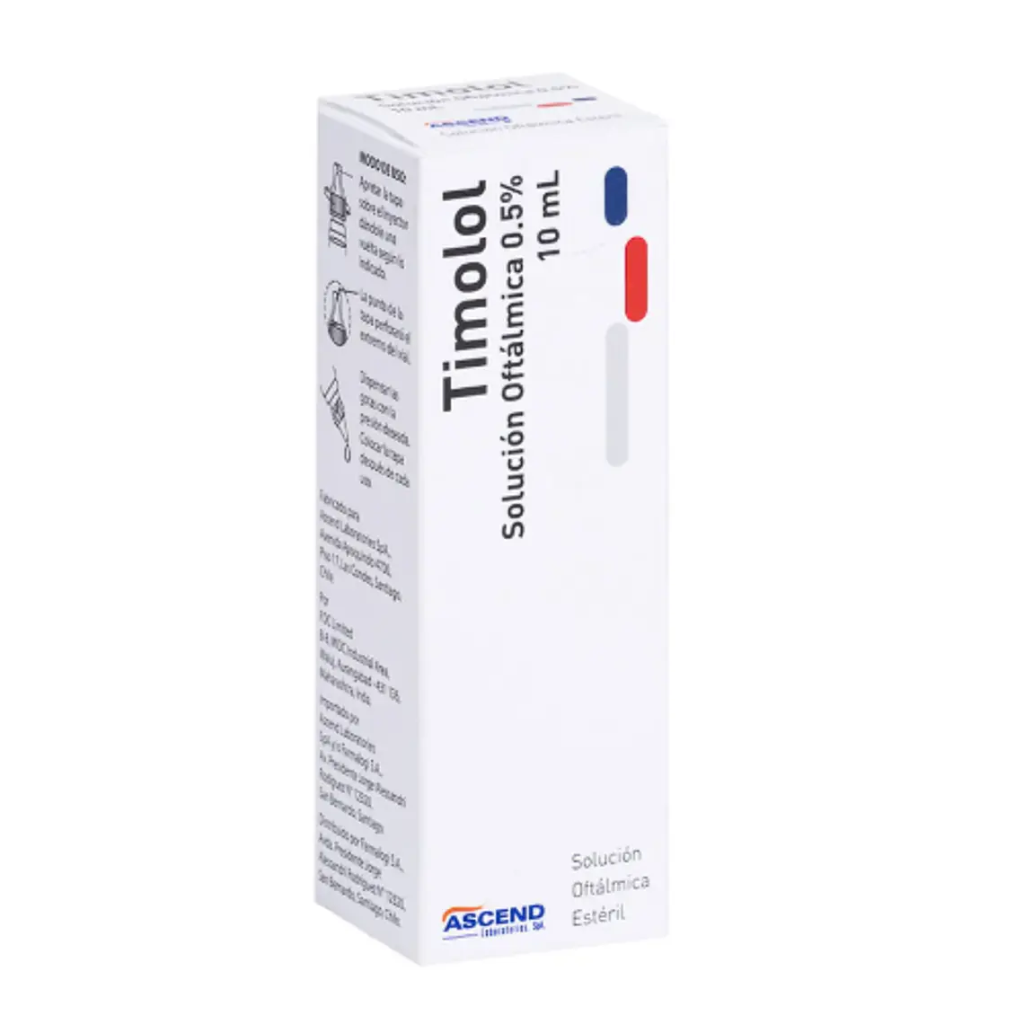 Timolol 0,5 % Solución oftálmica 10 ml. Ascend 1