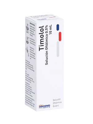 Timolol Sol Oft 0,5% por 10  ml Ascend