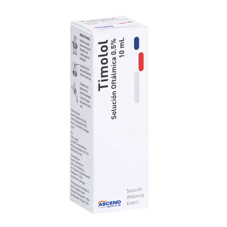 Timolol 0,5 % Solución oftálmica 10 ml. Ascend 1