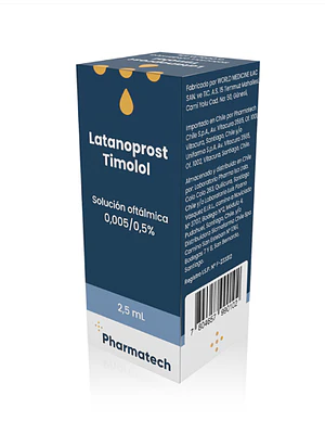 Latanoprost-Timolol Solución oftálmica  2,5 ml. Pharmatech