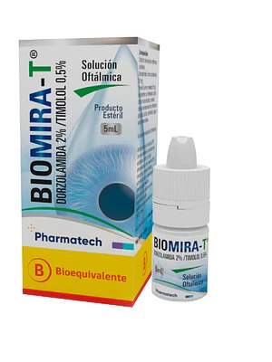 Biomira-T Dorzolamida Timolol Solución oftálmica 5 ml.