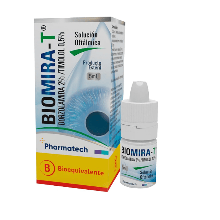 Biomira-T Dorzolamida Timolol Solución oftálmica 5 ml. 1